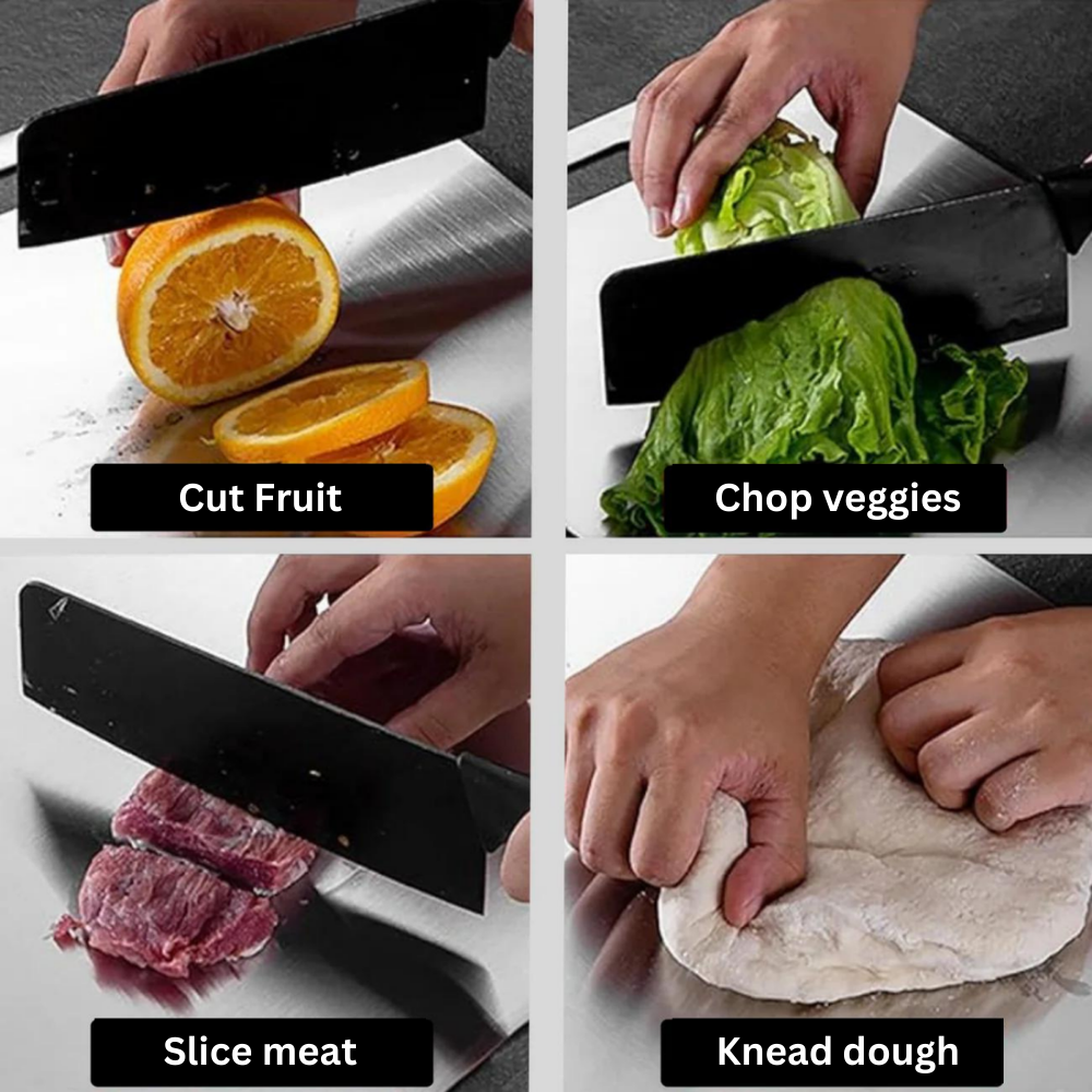 Medical-Grade Titanium Cutting Board - Non-Porous Surface
