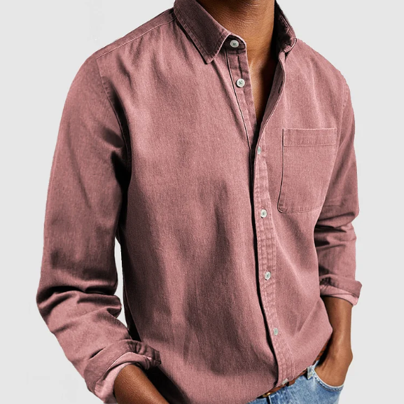 Men's Casual Denim Shirt - Soft Premium Cotton