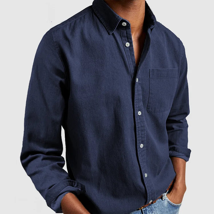 Men's Casual Denim Shirt - Soft Premium Cotton