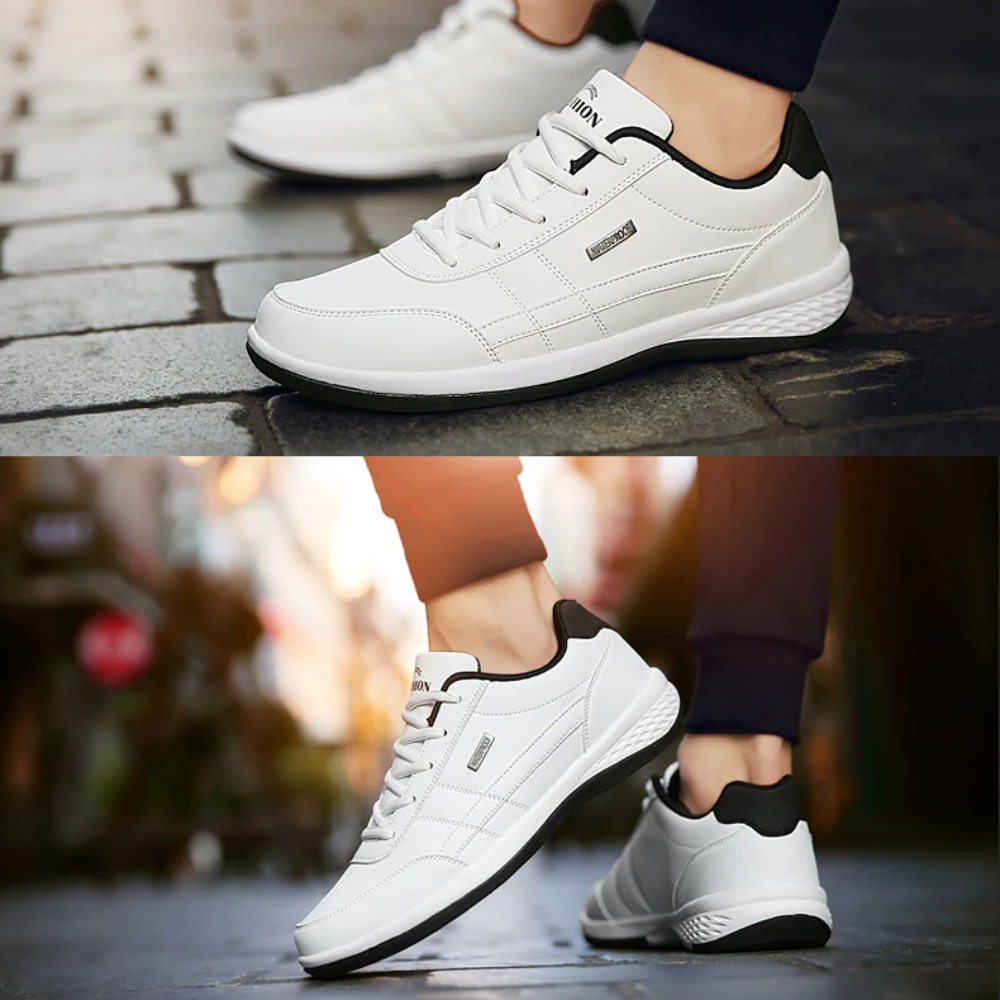 Men's Orthopedic Leather Sneakers for Comfort & Style