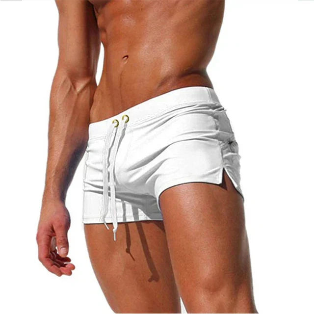 Men's Quick-Dry Swim Shorts, Adjustable Waistband