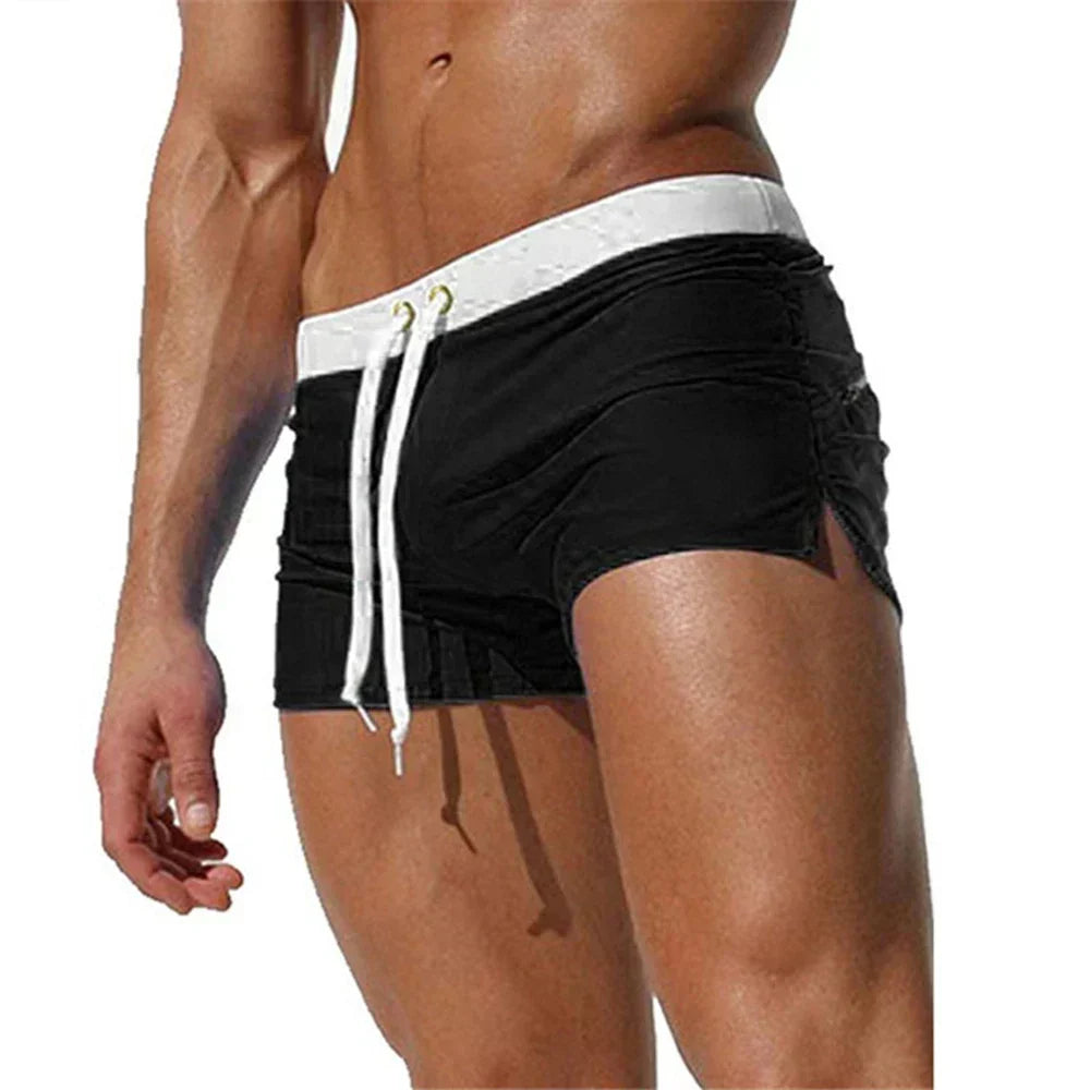 Men's Quick-Dry Swim Shorts, Adjustable Waistband