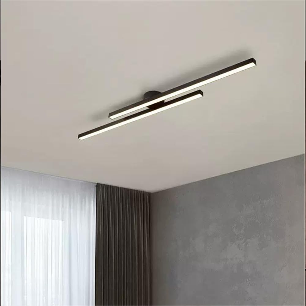 Modern Aluminium LED Semi-Flush Ceiling Light