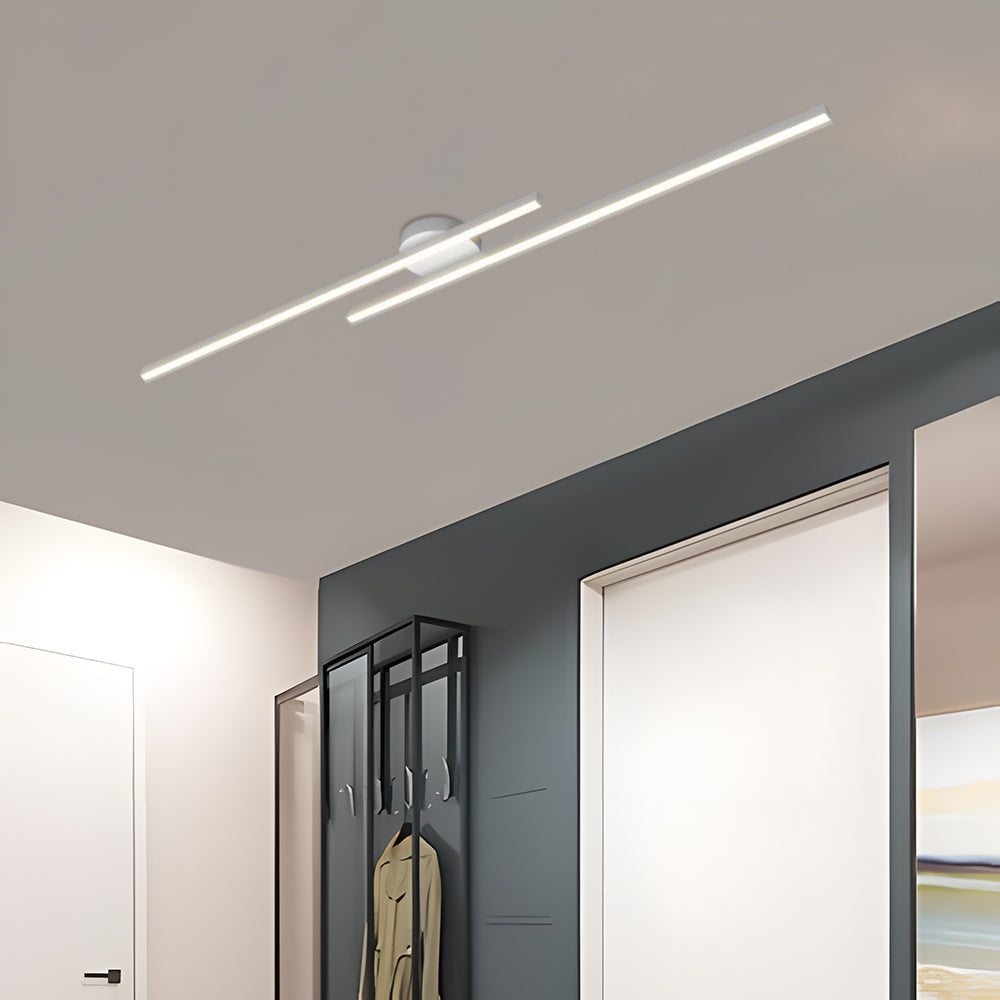 Modern Aluminium LED Semi-Flush Ceiling Light