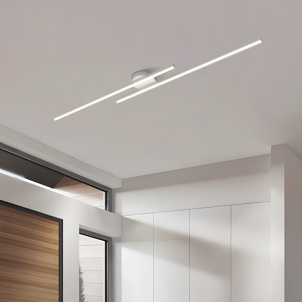 Modern Aluminium LED Semi-Flush Ceiling Light
