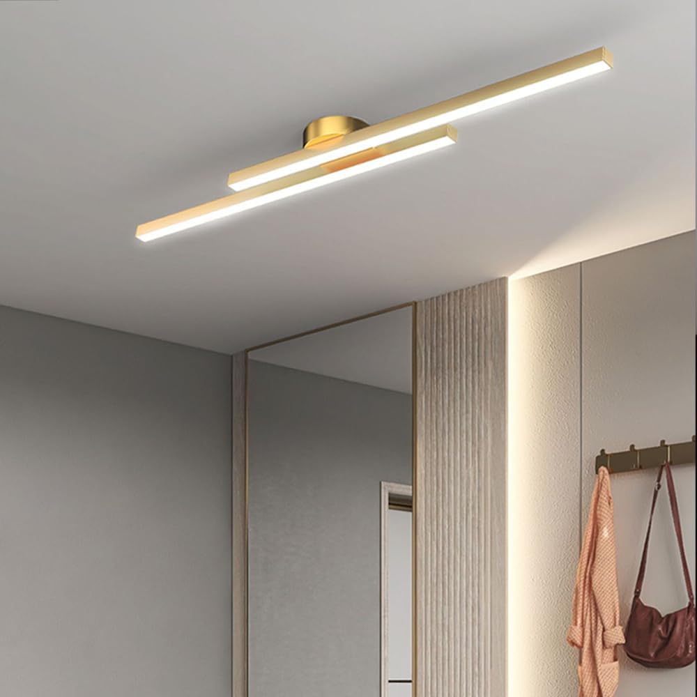 Modern Aluminium LED Semi-Flush Ceiling Light