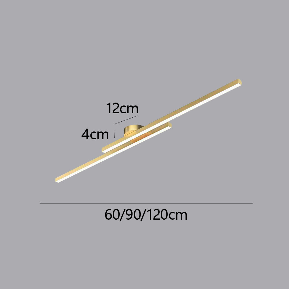Modern Aluminium LED Semi-Flush Ceiling Light