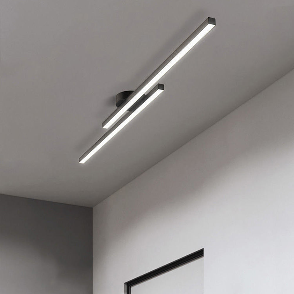 Modern Aluminium LED Semi-Flush Ceiling Light