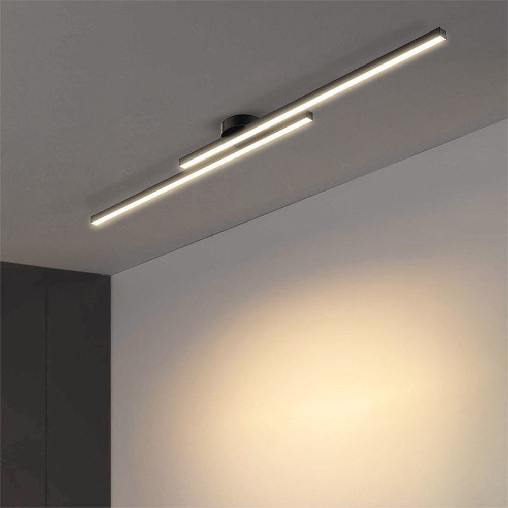 Modern Aluminium LED Semi-Flush Ceiling Light