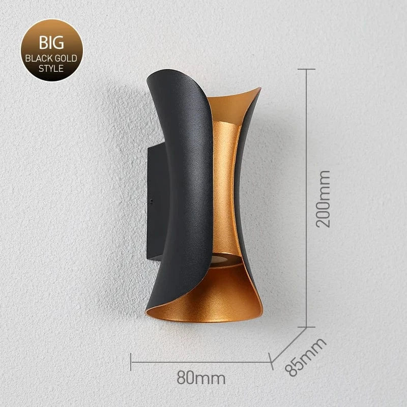 Waterproof LED Wall Light - Modern Indoor/Outdoor Design