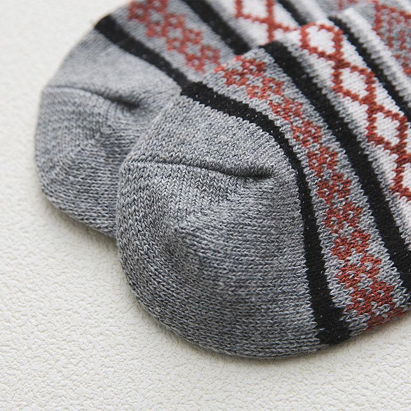 Nordic Wool Blend Winter Socks - Scandinavian Pattern