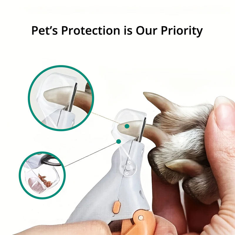 Pet Nail Clipper with LED Light and Protective Sensor