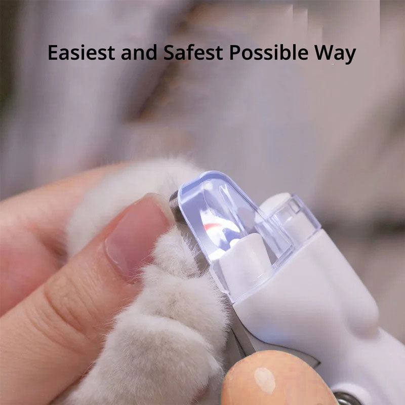 Pet Nail Clipper with LED Light and Protective Sensor
