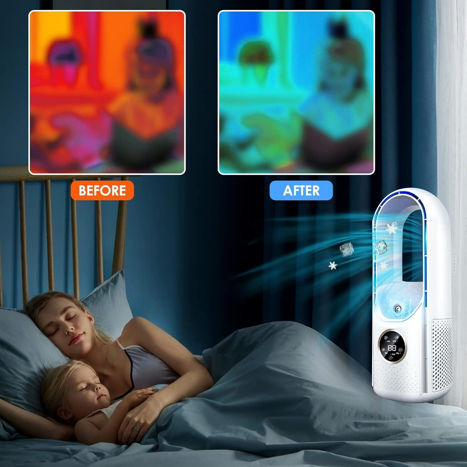 Portable Blade-Free Silent Air Conditioner
