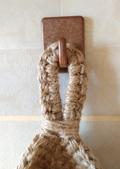Handwoven Jute Hanging Wall Storage Baskets