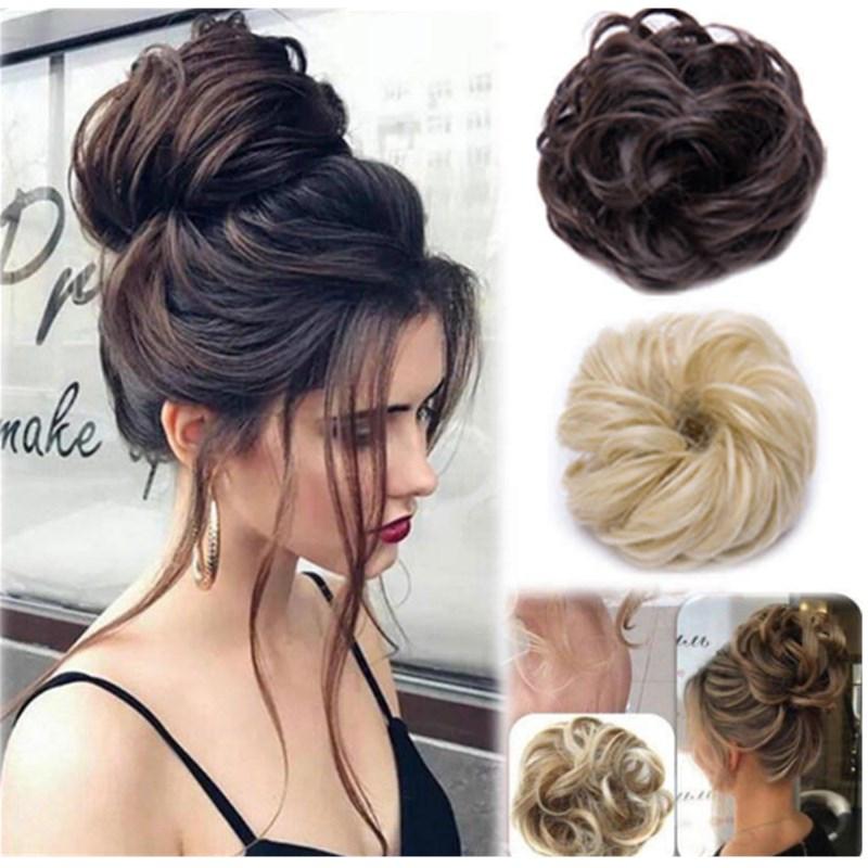 Messy Bun Faux Hair Scrunchie – Instant Updo