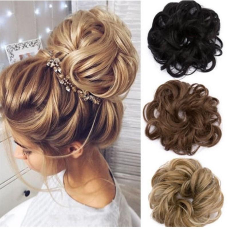 Messy Bun Faux Hair Scrunchie – Instant Updo