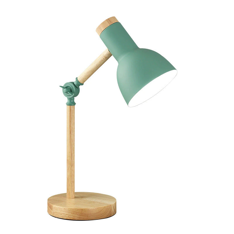 Scandinavian Wooden Desk Lamp - Foldable & Adjustable