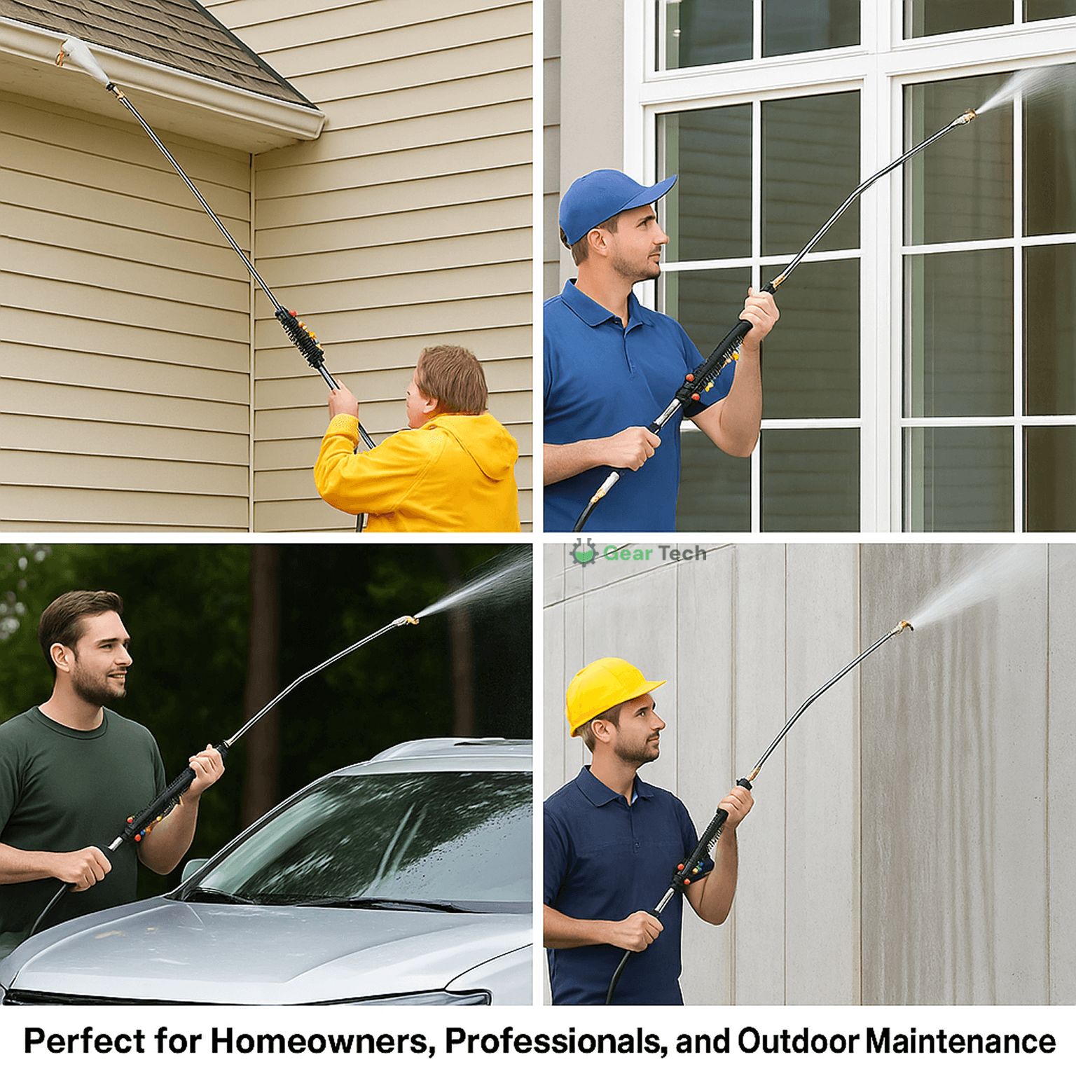 Telescoping High-Pressure Washer Wand Set - 4000 PSI