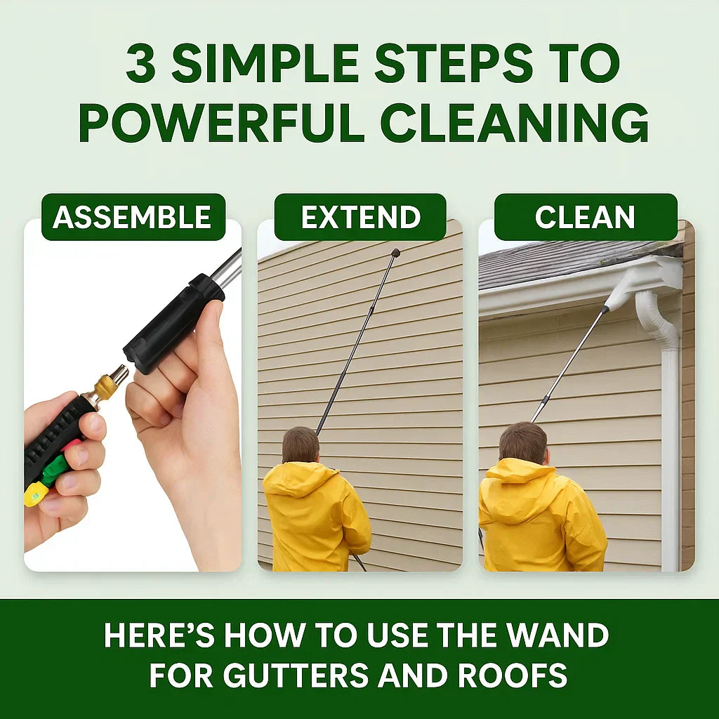Telescoping High-Pressure Washer Wand Set - 4000 PSI