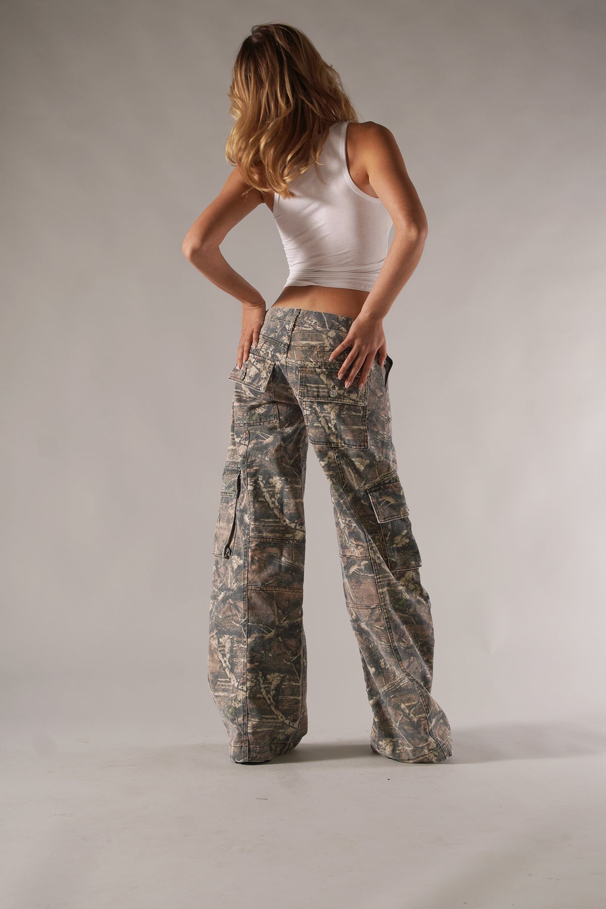 Unisex Camo Cargo Pants with Utility Pockets