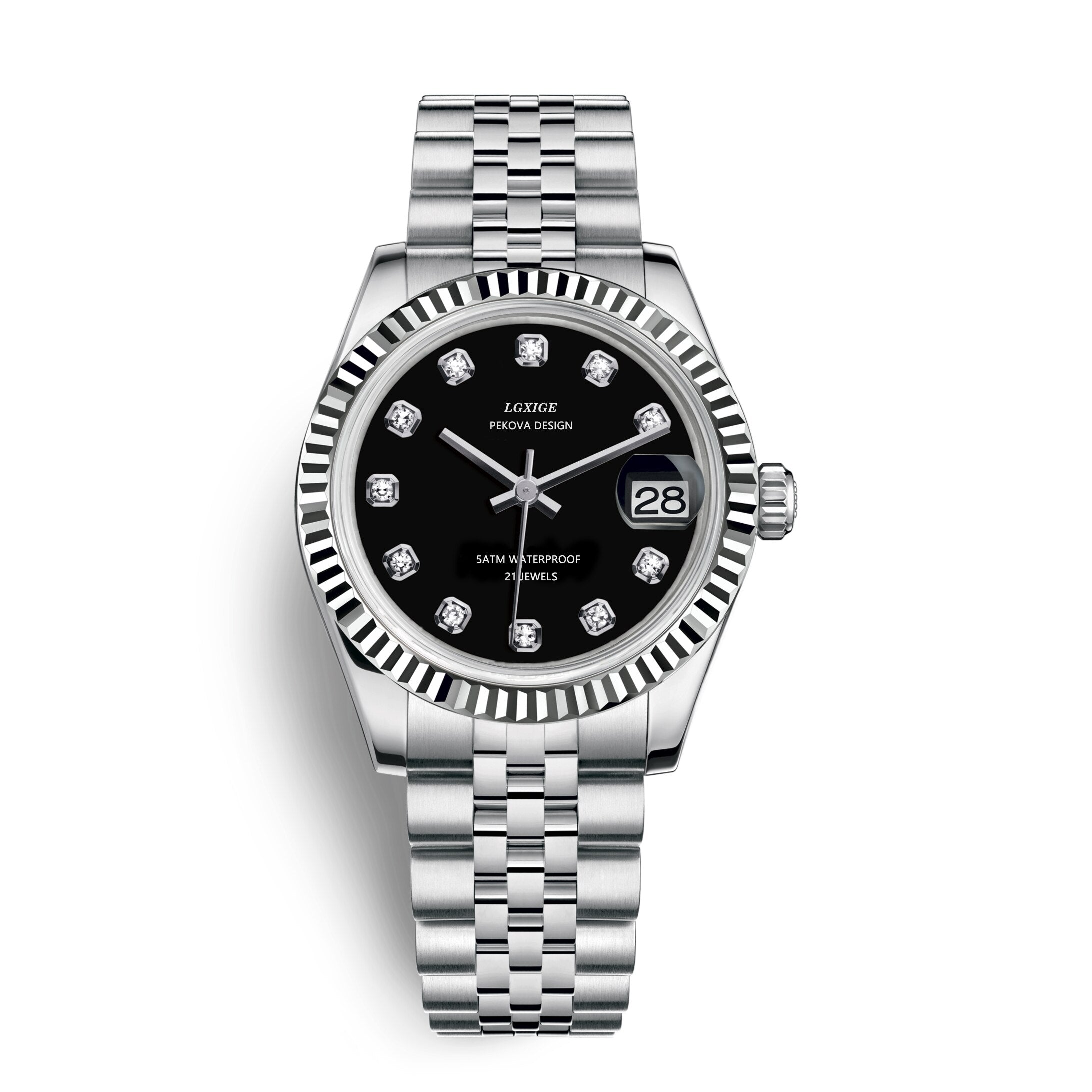 Classic Stainless Steel Wristwatch – Minimalist Dial Design