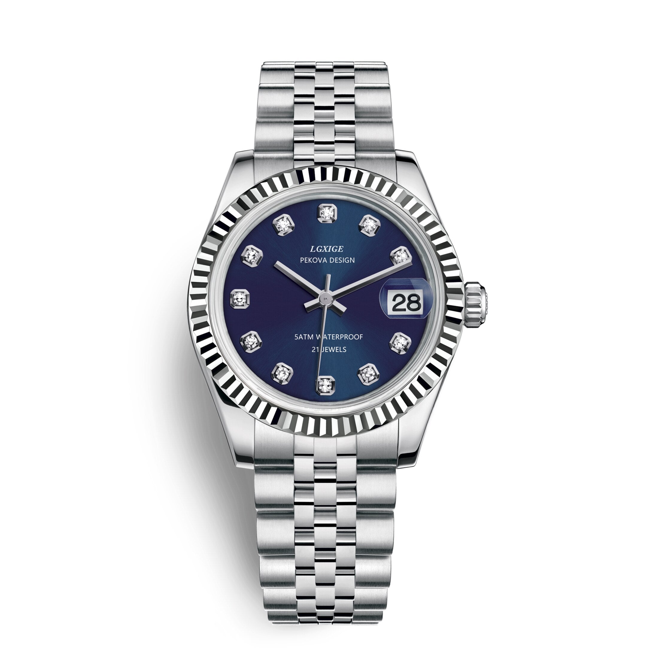 Classic Stainless Steel Wristwatch – Minimalist Dial Design