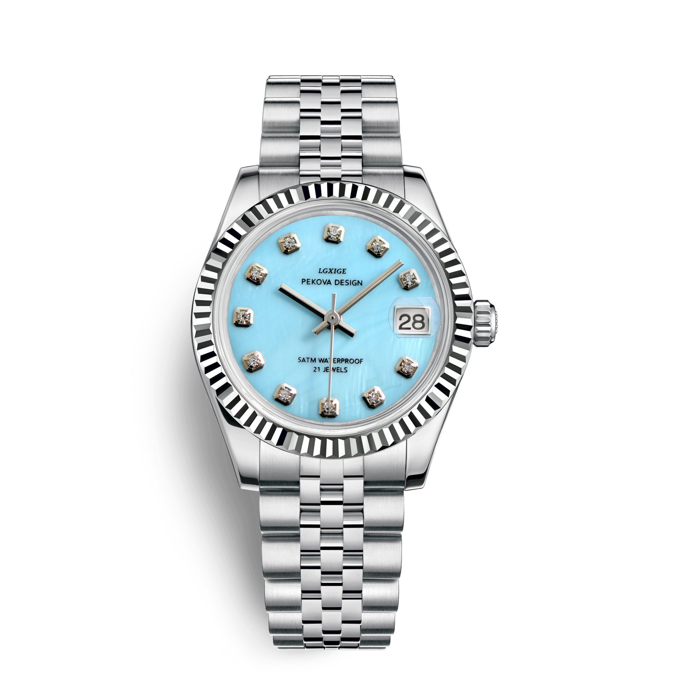 Classic Stainless Steel Wristwatch – Minimalist Dial Design