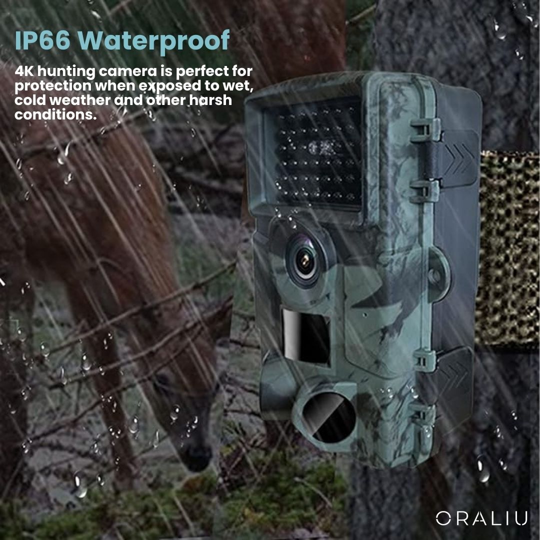 4K Ultra HD Wildlife Trail Camera with 60MP & App Control