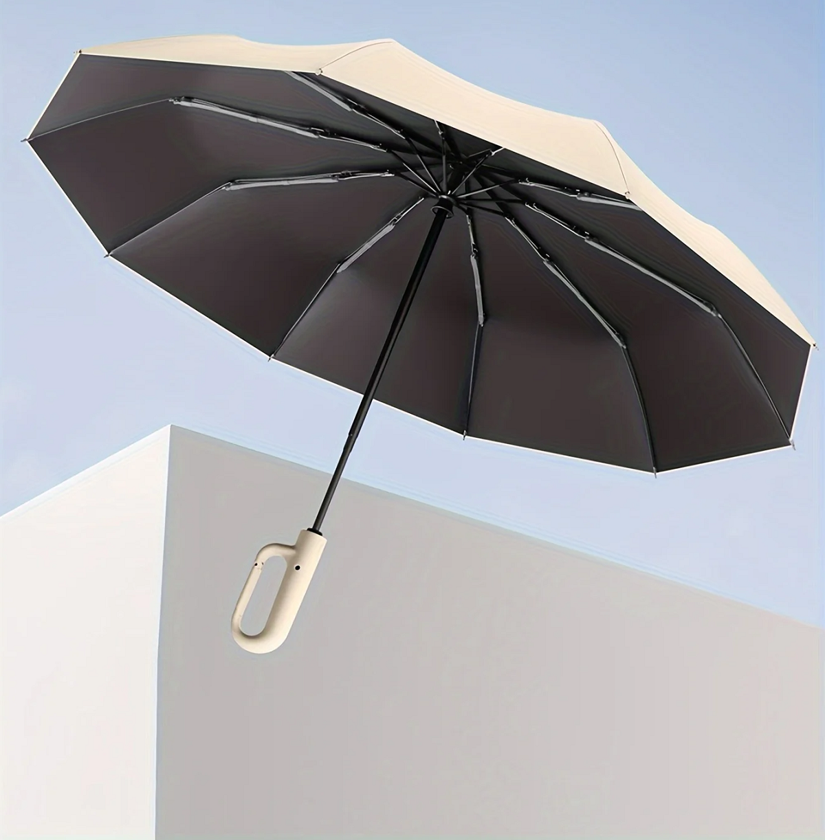 Windproof Automatic Folding Umbrella - Reflective Strip