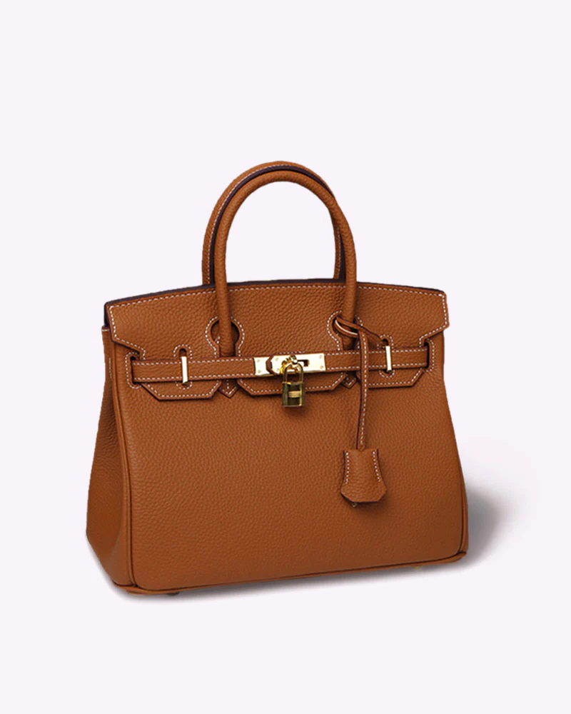 Women's Luxury Leather Tote - Elegant Handbag for Work & Travel