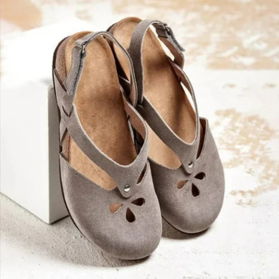 Women's Orthopedic Slingback Sandals with Cross-Strap