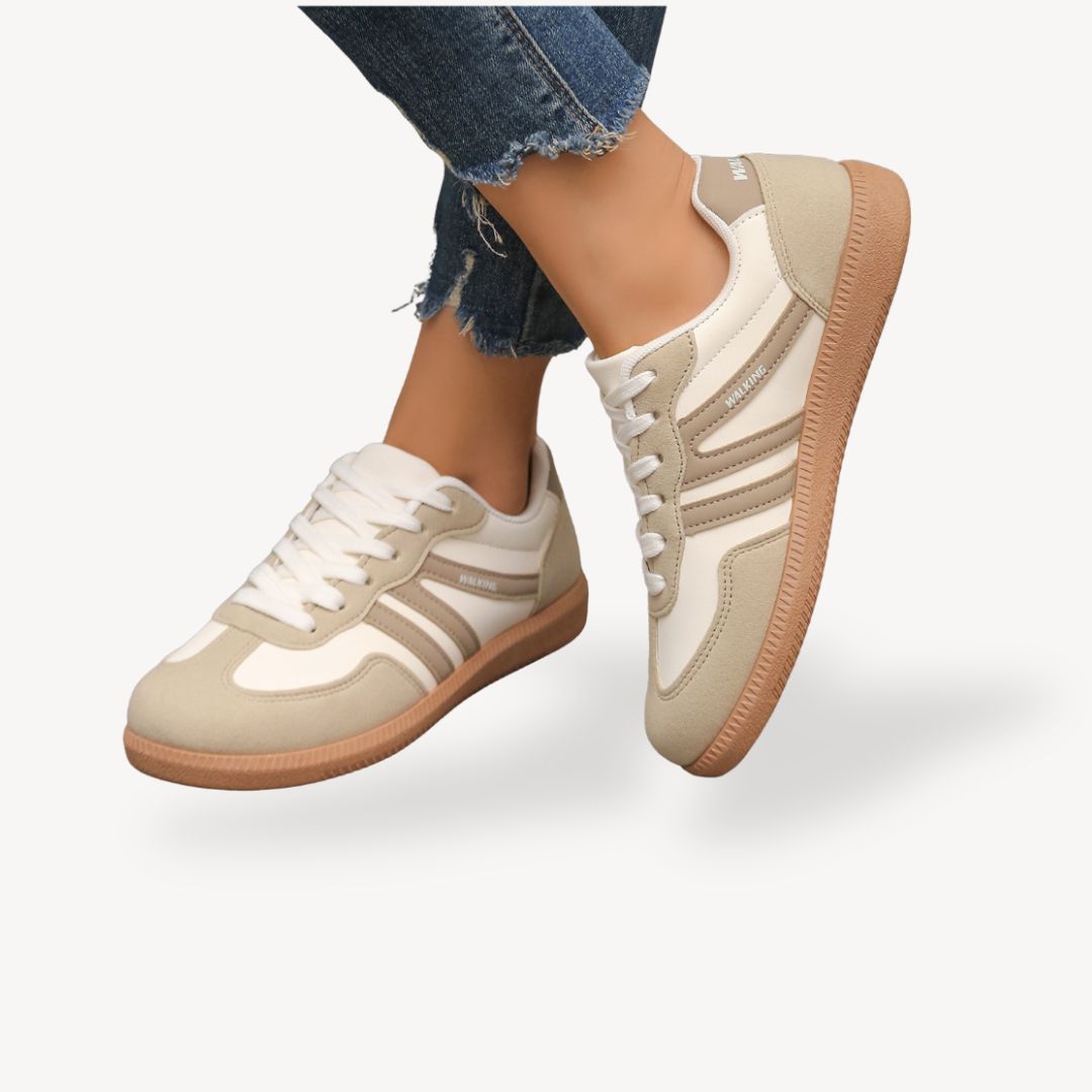 Women's Suede Sneakers with Orthopedic Design