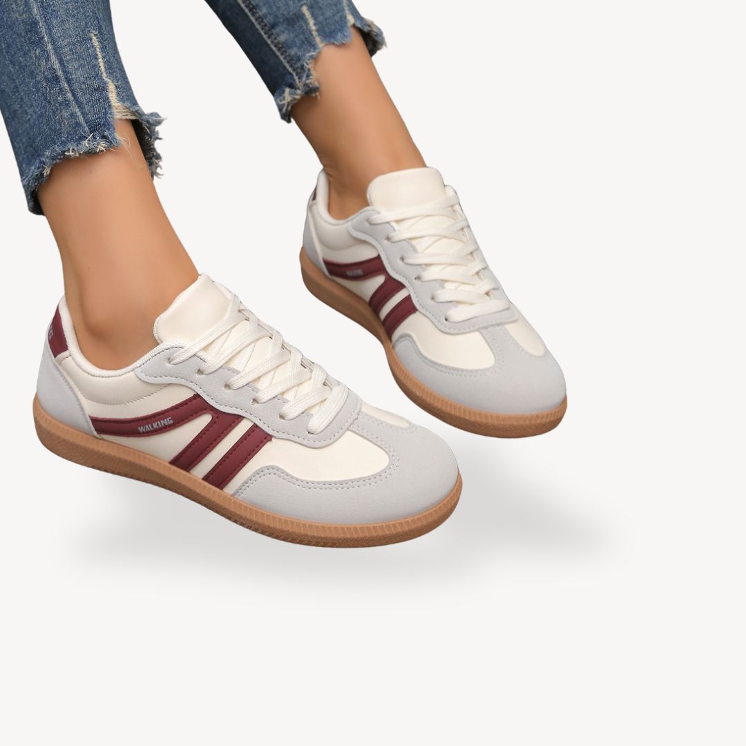 Women's Suede Sneakers with Orthopedic Design