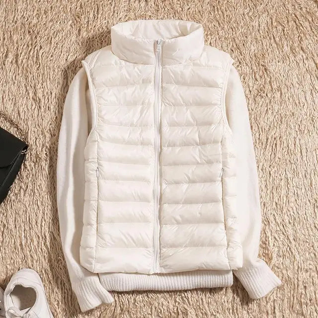 Women's Ultra-Light Packable Down Vest - Warm & Lightweight