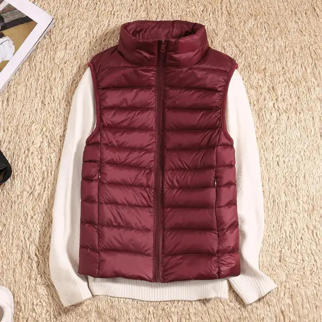 Women's Ultra-Light Packable Down Vest - Warm & Lightweight
