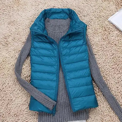 Women's Ultra-Light Packable Down Vest - Warm & Lightweight