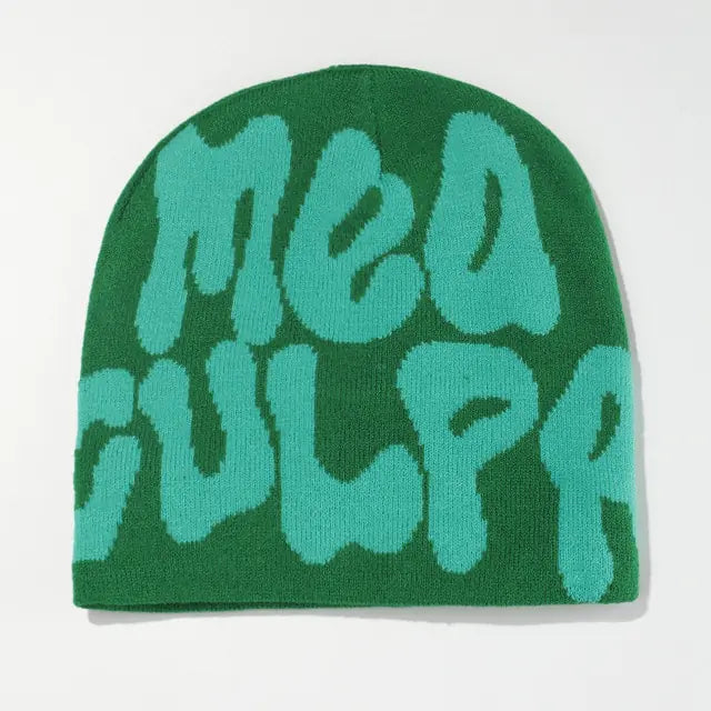 Y2K-Style Knit Beanie for Men and Women