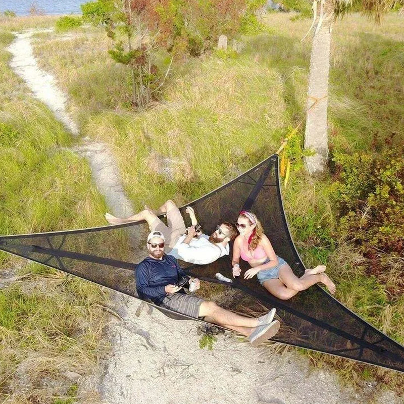 Multi-Person Camping Hammock with 3-Point Anchor System
