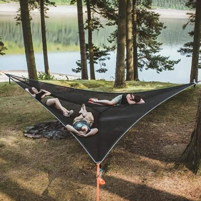 Multi-Person Camping Hammock with 3-Point Anchor System
