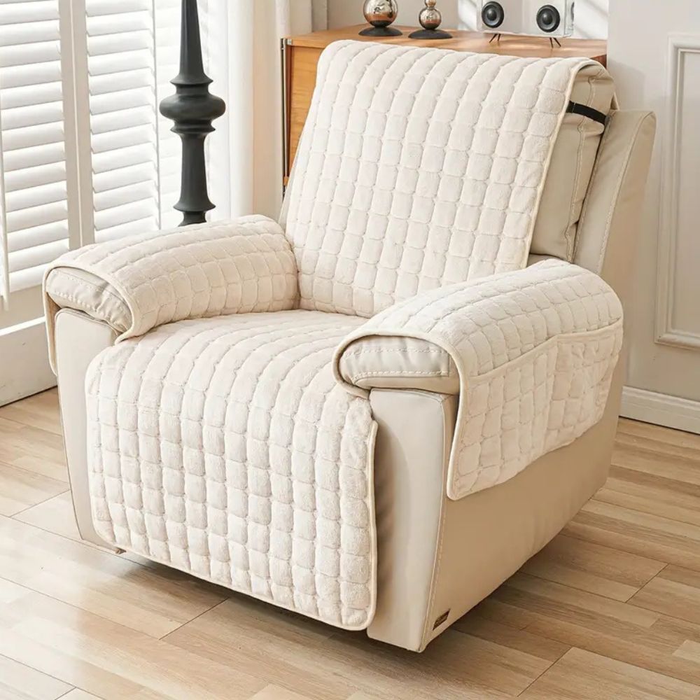 Quilted Recliner Cover - Pet-Friendly Non-Slip Protector