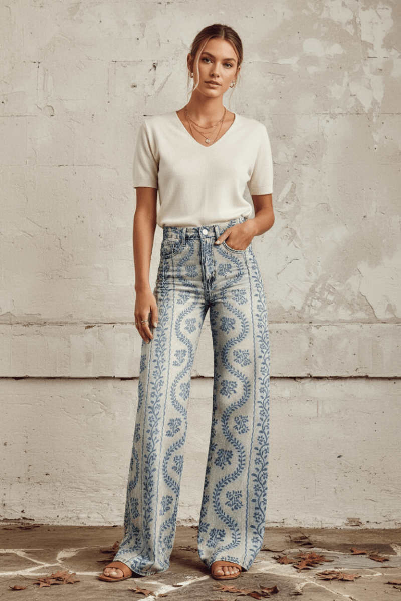 Breathable Baggy Denim Jeans - Relaxed Summer Fit