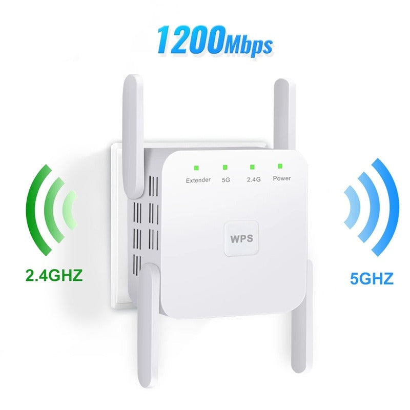 Dual-Band WiFi Booster & Signal Extender