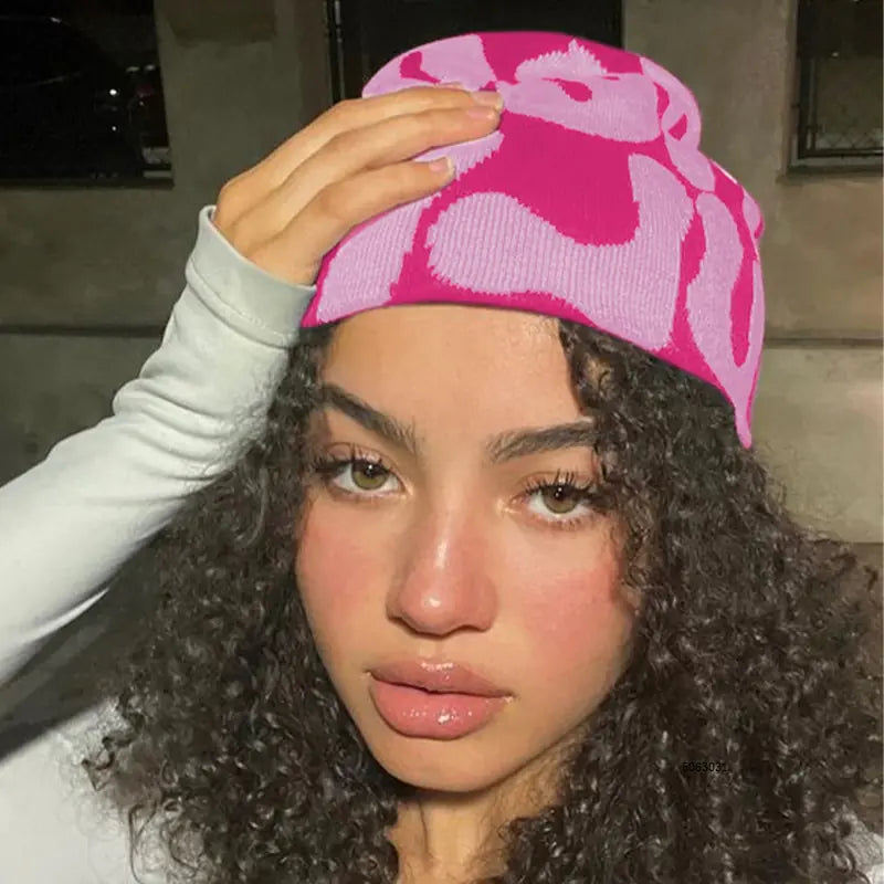 Y2K-Style Knit Beanie for Men and Women