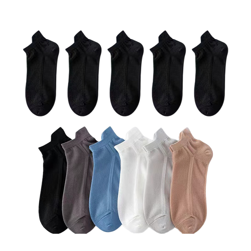 Ultra-Thin No-Show Socks with Non-Slip Silicone Grip