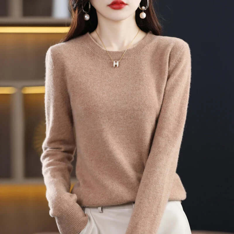 Women's Soft Knitted Jumper - Lightweight & Warm
