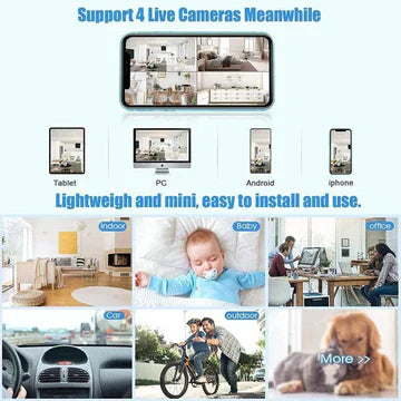 Mini Wireless 1080p Security Camera with Night Vision