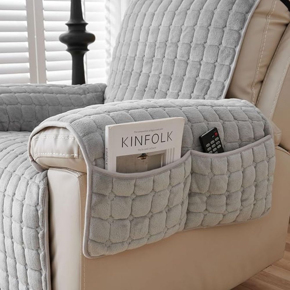 Quilted Recliner Cover - Pet-Friendly Non-Slip Protector