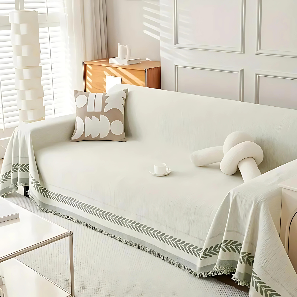 Serene Oasis Couch Cover - Pet-Friendly Stain-Resistant Throw