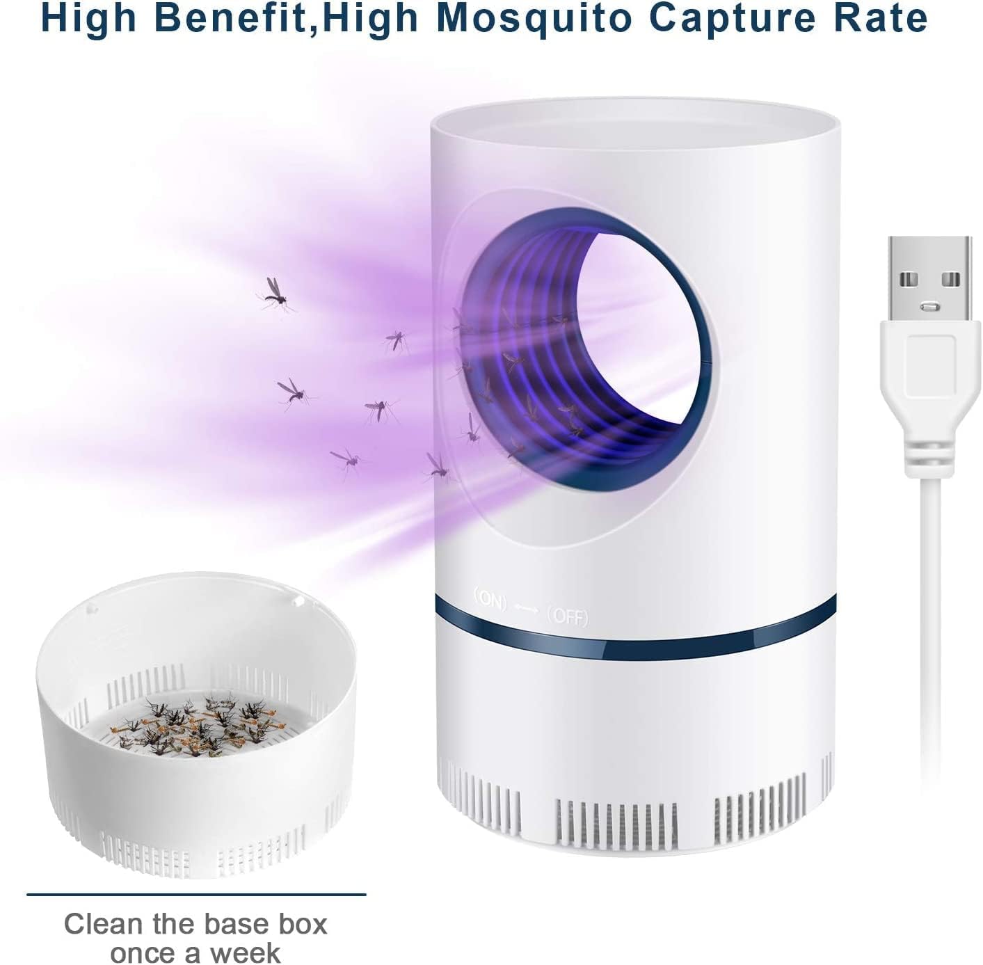 UV Light Mosquito & Fly Trap - Indoor/Outdoor